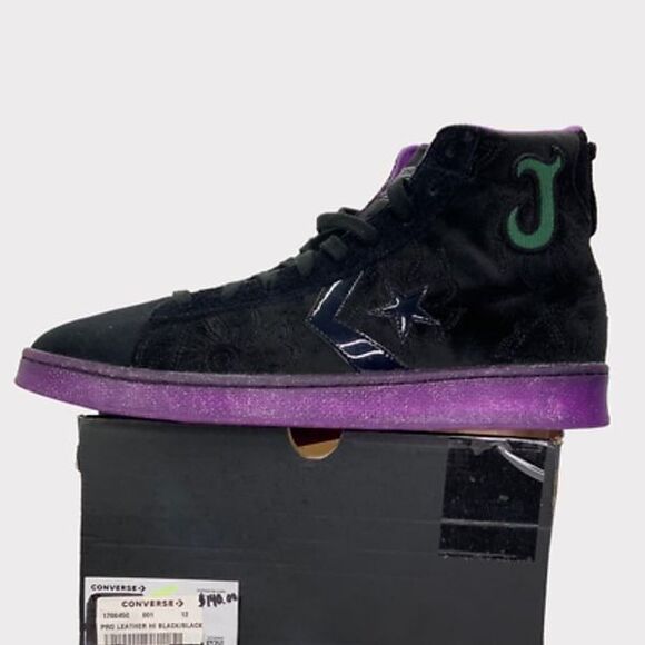 Special Edition Disney Descendants Converse Pro High-Top Sneakers sz12 mens - Picture 9 of 12